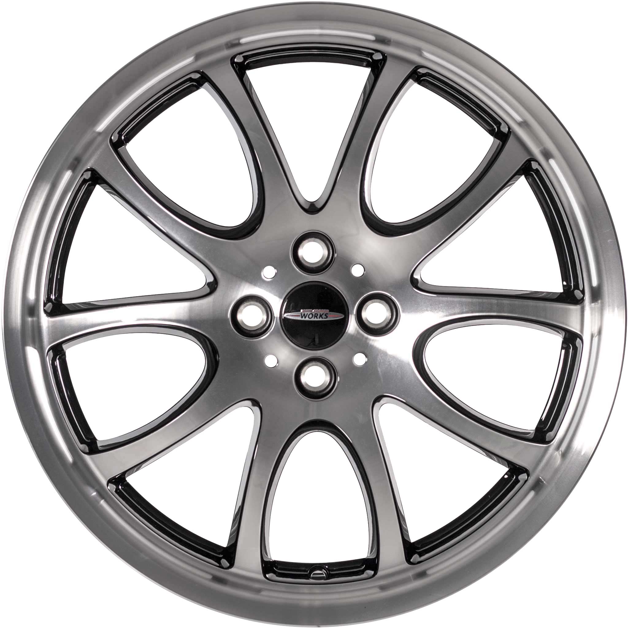JCW R105 Double Spoke Black with Bright Turned Alloy Wheel Product Image #1