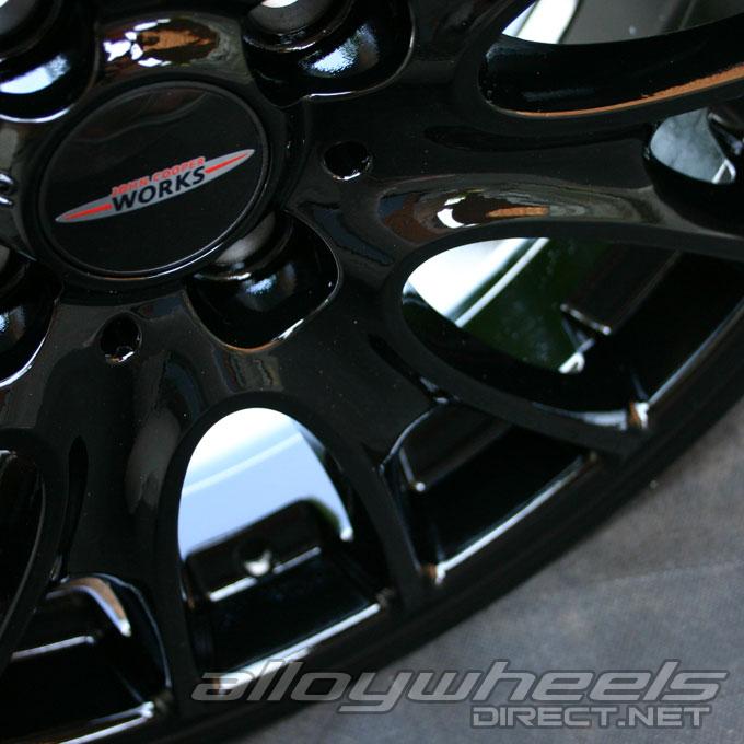 JCW R113 Cross Spoke Polished Black Alloy Wheel Product Image #2