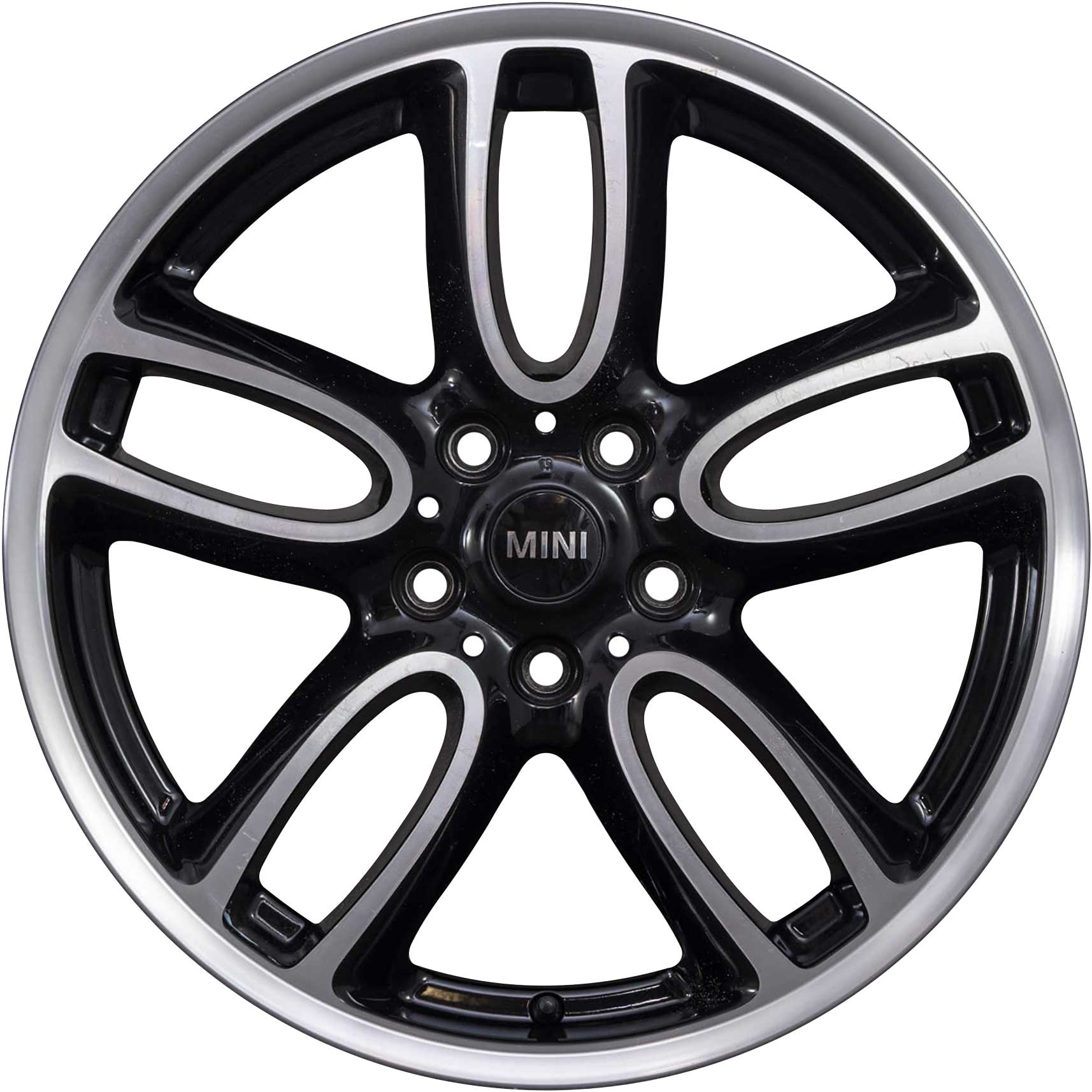 JCW R129 Double Spoke Black with Bright Turned Alloy Wheel Product Image #1