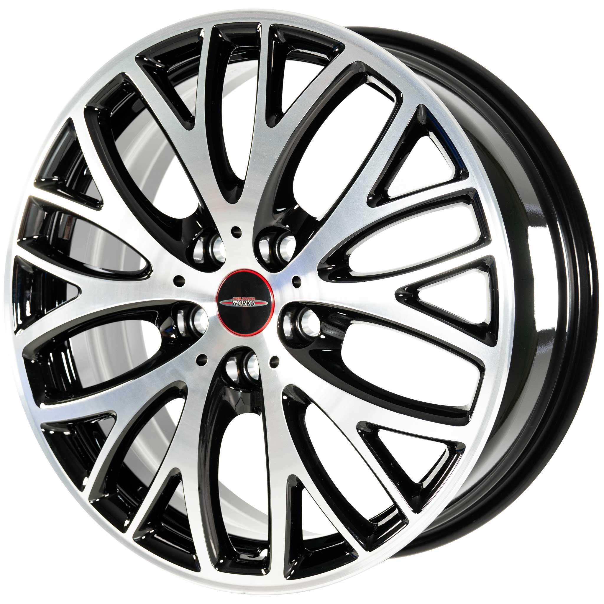 JCW 506 Cross Spoke Black with Bright Turned Alloy Wheel Product Image #2