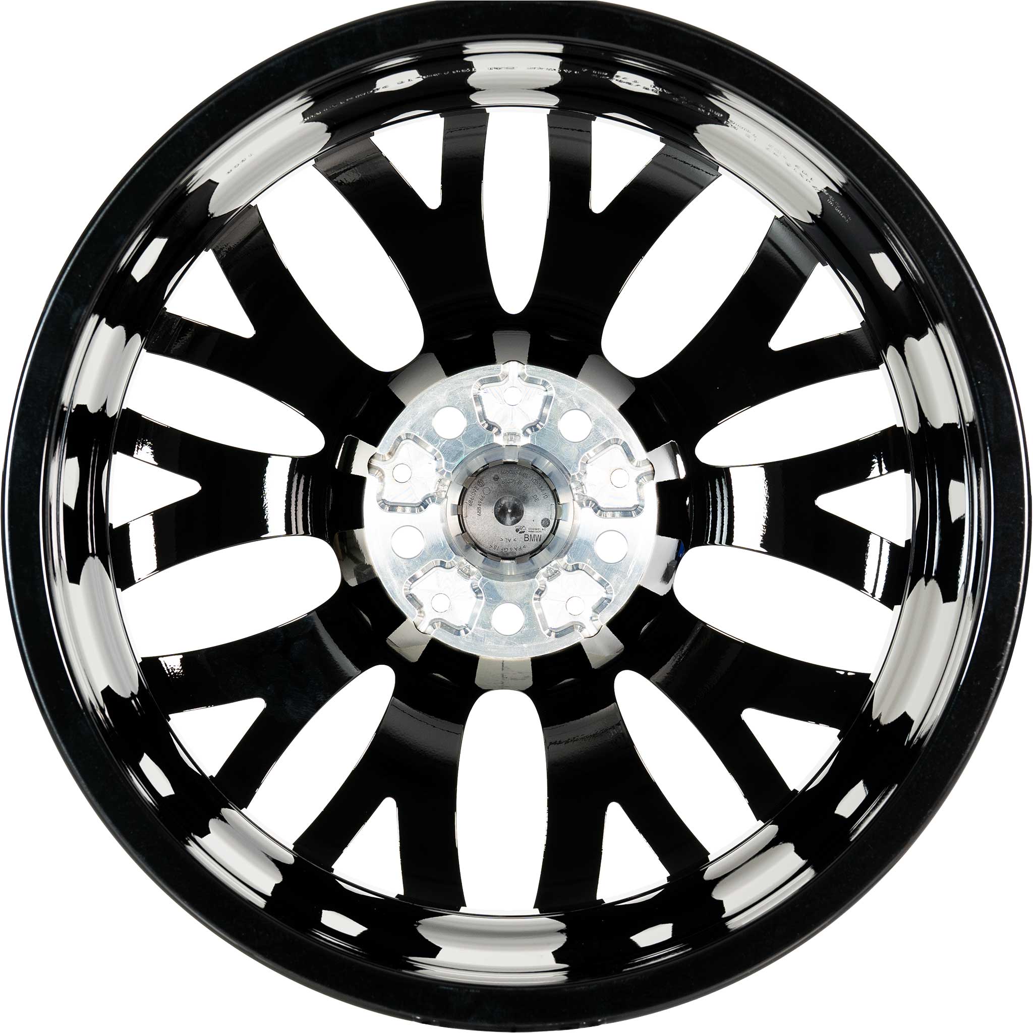 JCW 506 Cross Spoke Black with Bright Turned Alloy Wheel Product Image #3