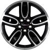 JCW 509 Cup Spoke Black with Bright Turned Wheel Img 1