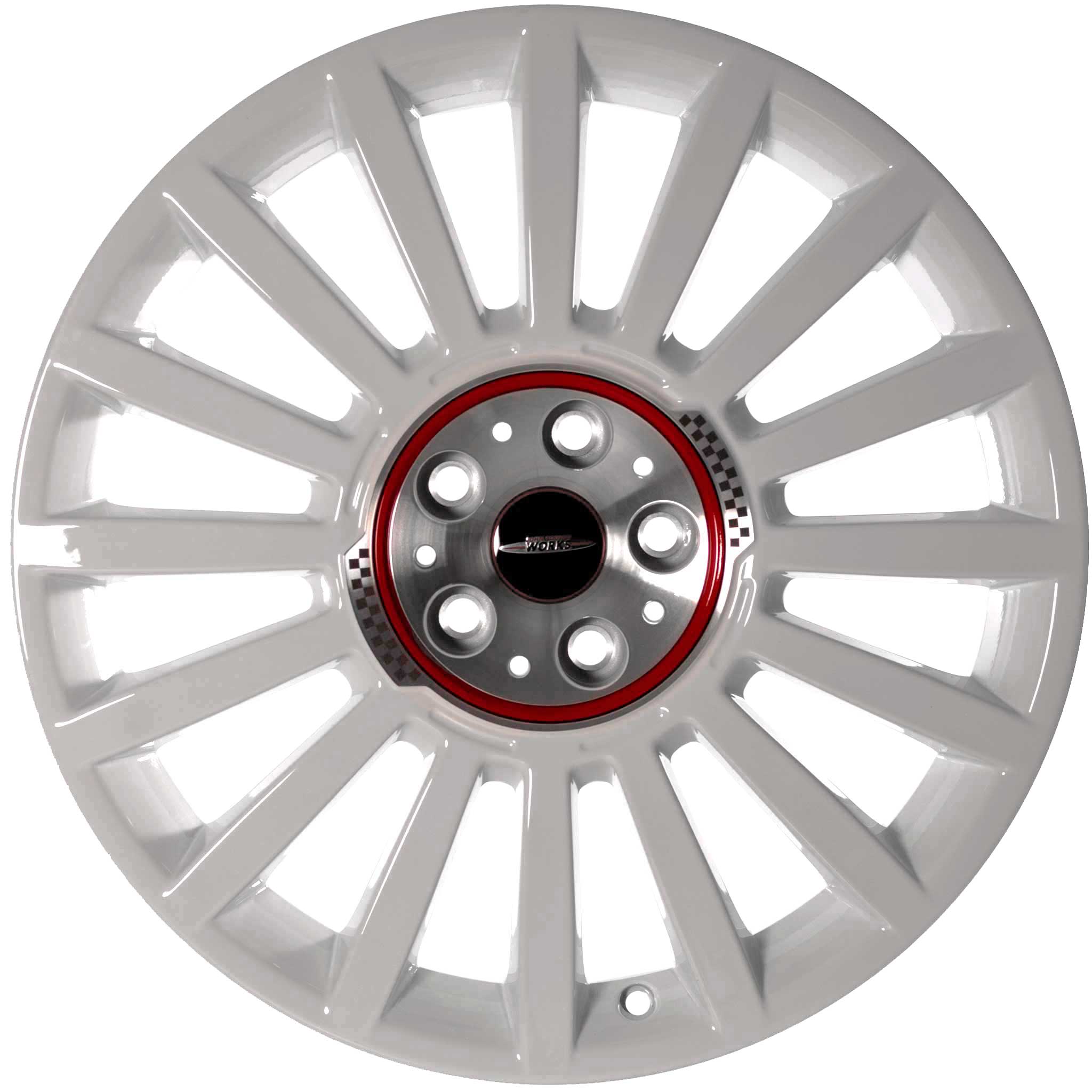 JCW 536 Rally Spoke Aspen White Alloy Wheel Product Image #1