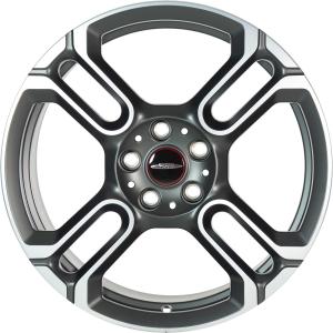 18" JCW 590 GP Spoke Matt Anthracite with Bright Turned alloy wheel