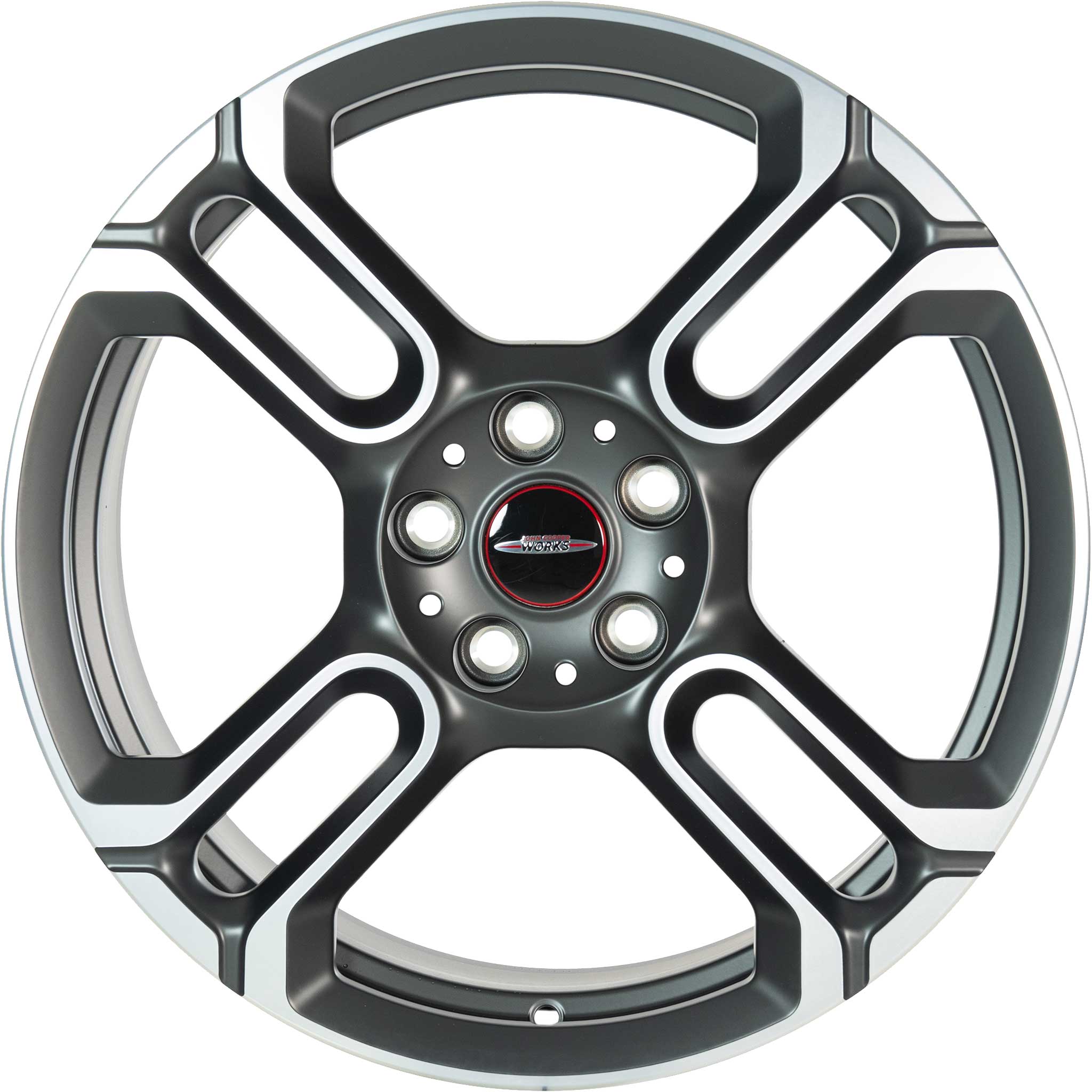JCW 590 GP Spoke Matt Anthracite with Bright Turned Alloy Wheel Product Image #1