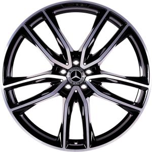 AMG 5 Double Spoke [167-23] Gloss Back with High Sheen Alloy Wheel - Sizes 23in