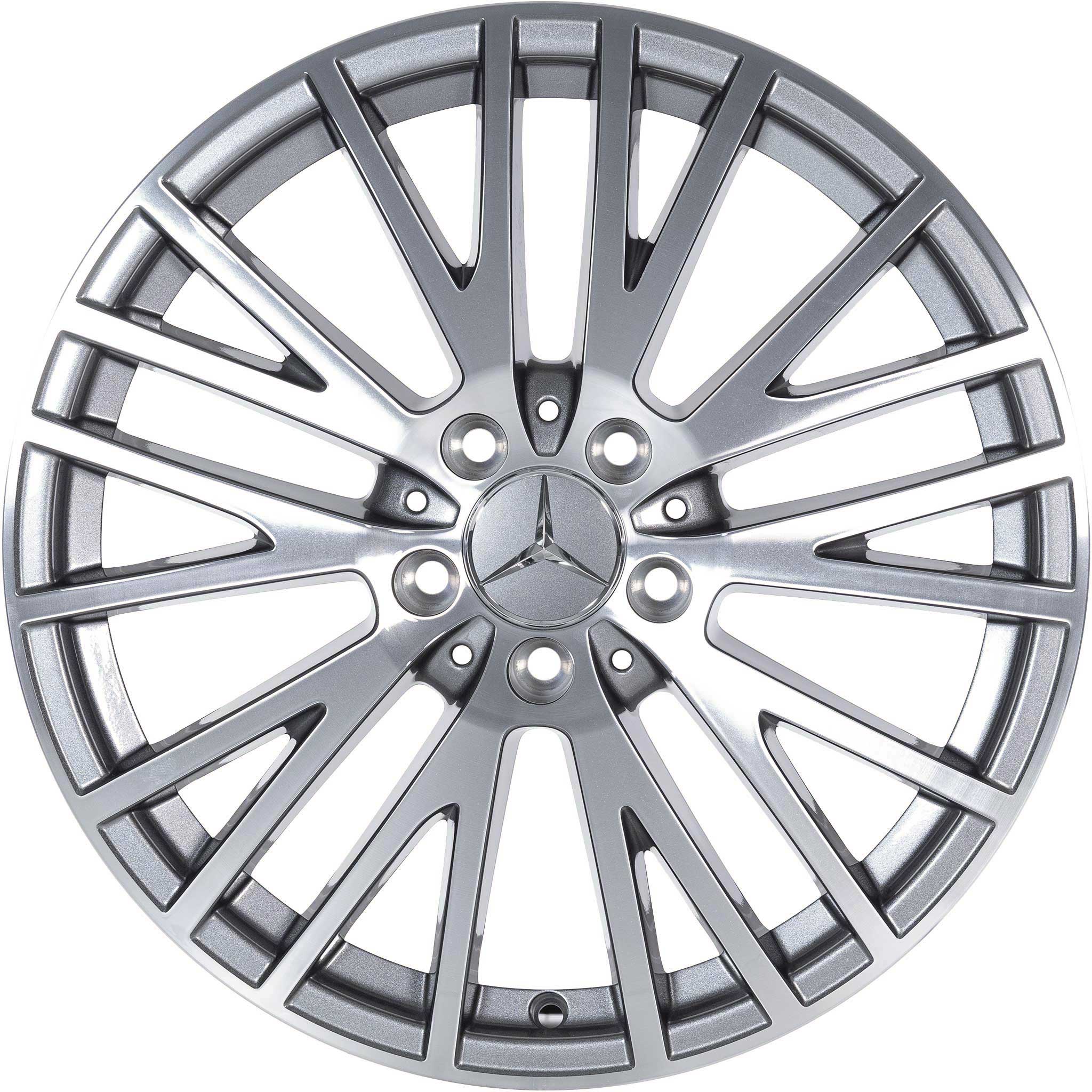 Mercedes 10 Y Spoke [177-18] Himalaya Grey with High Sheen Alloy Wheel Product Image #1