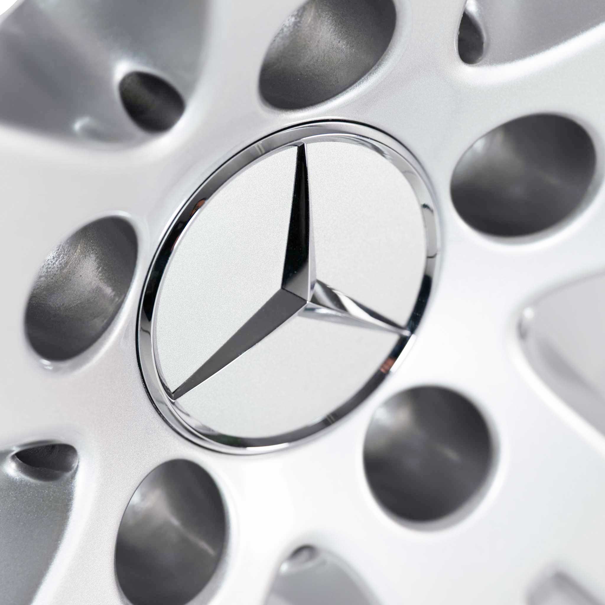 Mercedes 5 Twin Spoke [204-17] Titanium Silver Alloy Wheel Product Image #4