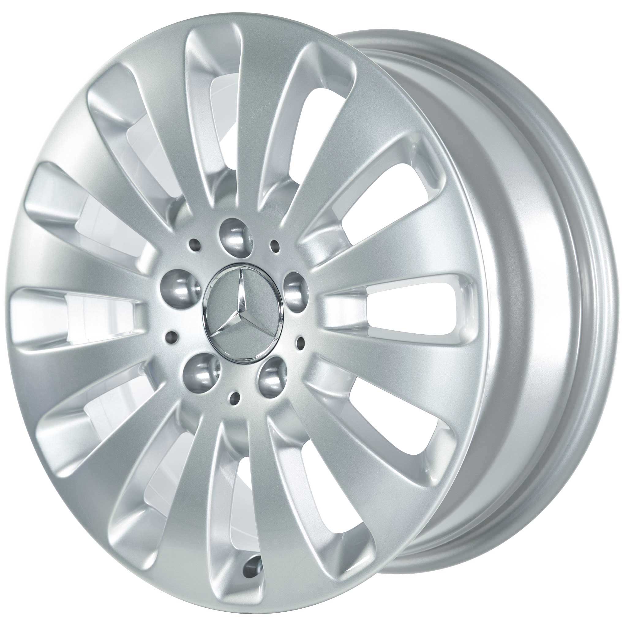 Mercedes 12 Spoke [204-16] Titanium Silver Alloy Wheel Product Image #2
