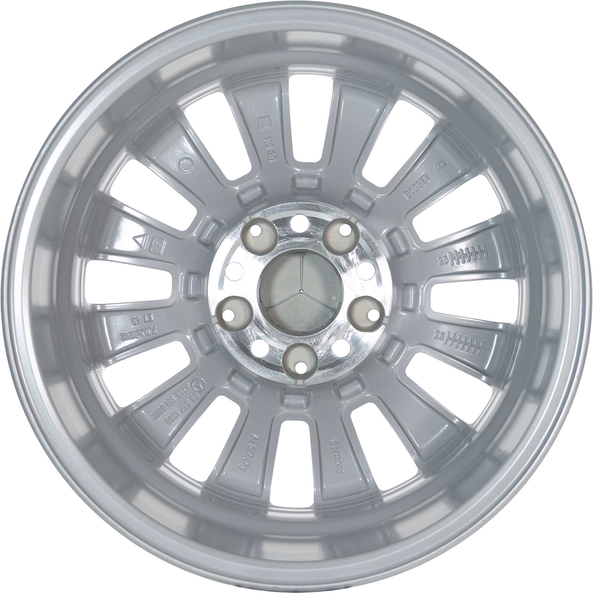 Mercedes 12 Spoke [204-16] Titanium Silver Alloy Wheel Product Image #3