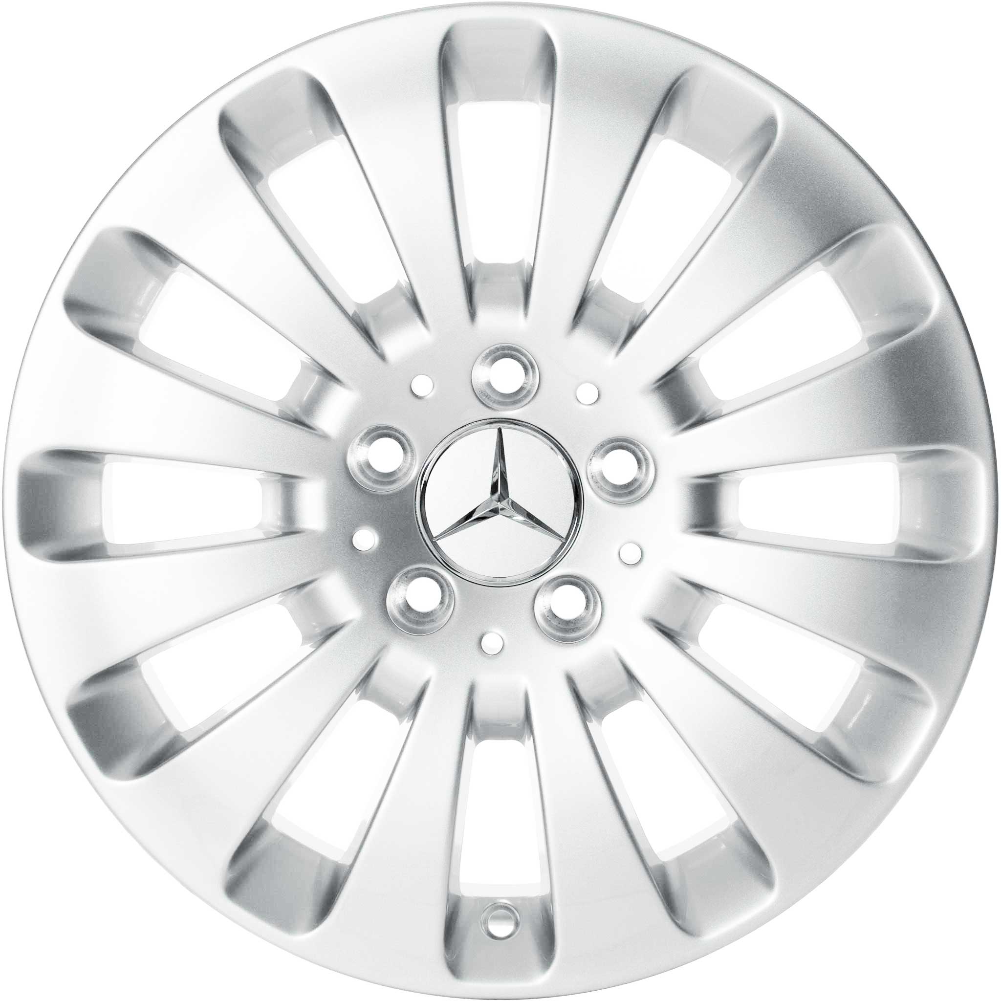 Mercedes 12 Spoke [204-16] Titanium Silver Alloy Wheel Product Image #1