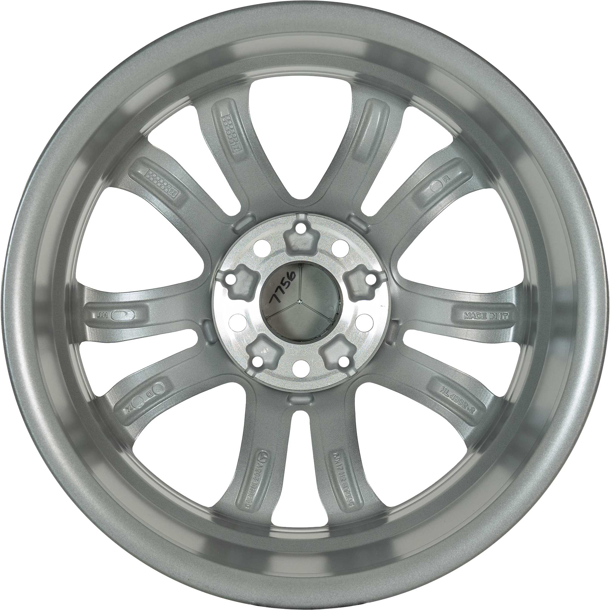 Mercedes 5 Twin Spoke [205-17] Himalaya Grey Alloy Wheel Product Image #3