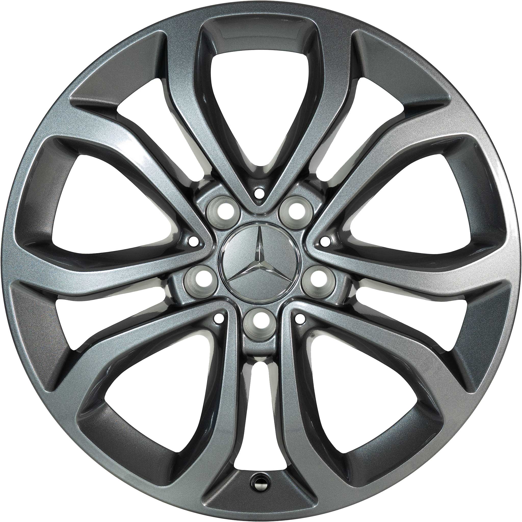 Mercedes 5 Twin Spoke [205-17] Himalaya Grey Alloy Wheel Product Image #1