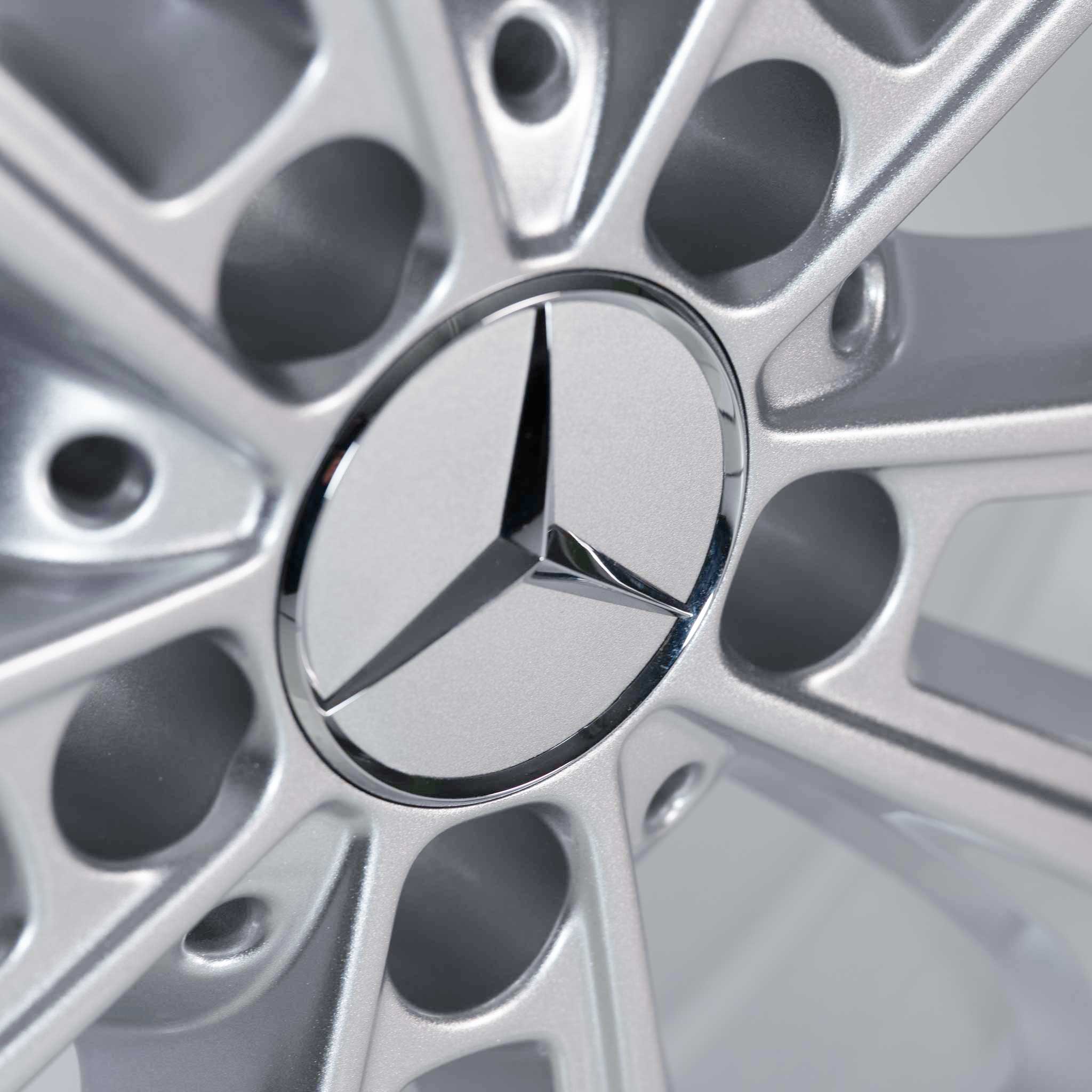 Mercedes 5 Double Spoke [205-17] Vanadium Silver Alloy Wheel Product Image #4
