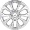 Mercedes 5 Double Spoke [205-17] Vanadium Silver Wheel Img 1