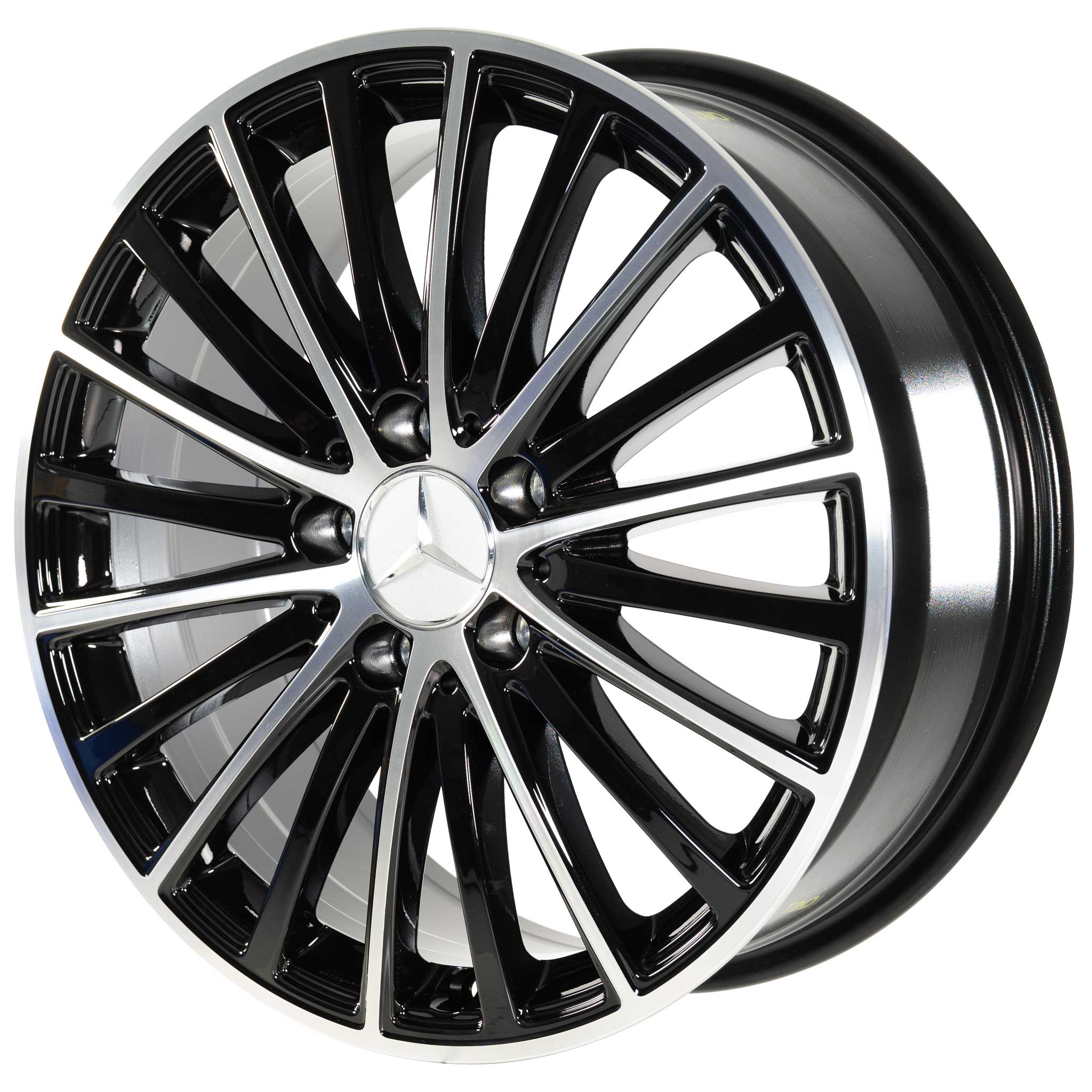Mercedes Multispoke [205-17] Gloss Black with High Sheen Alloy Wheel Product Image #2