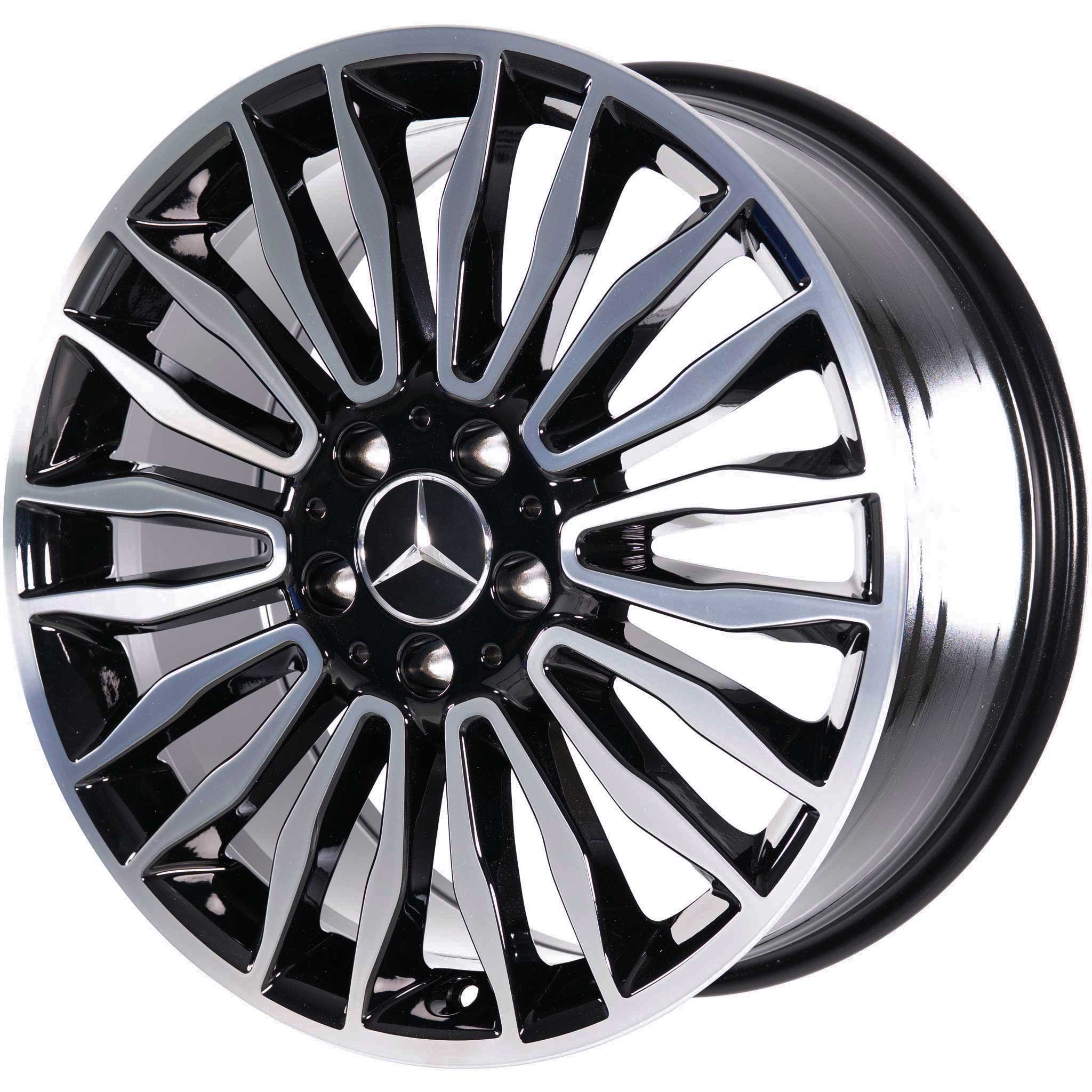 Mercedes 10 Twin Spoke [212-18] Gloss Black with High Sheen Alloy Wheel Product Image #2
