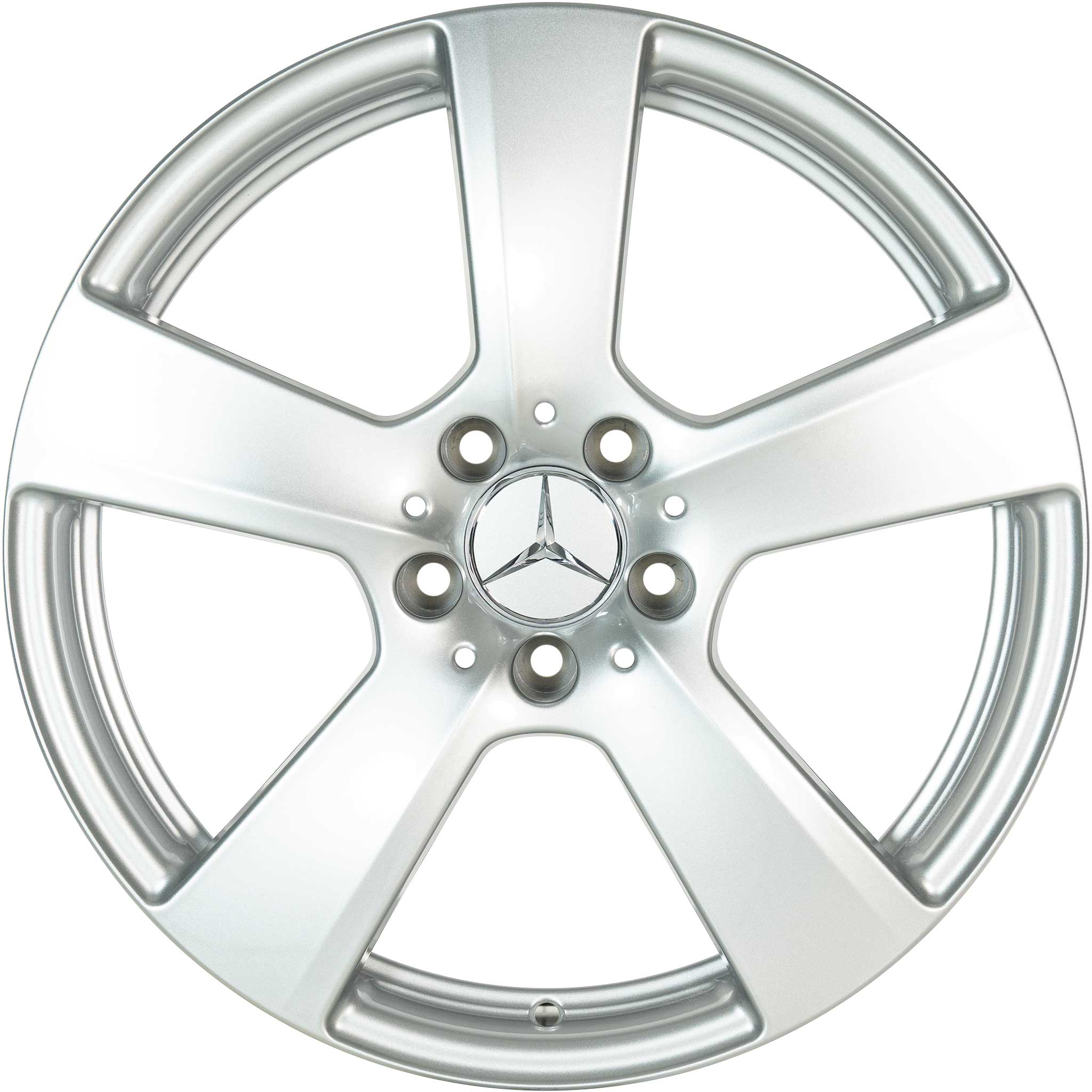 Mercedes 5 Spoke [212-18] Titanium Silver Alloy Wheel Product Image #1