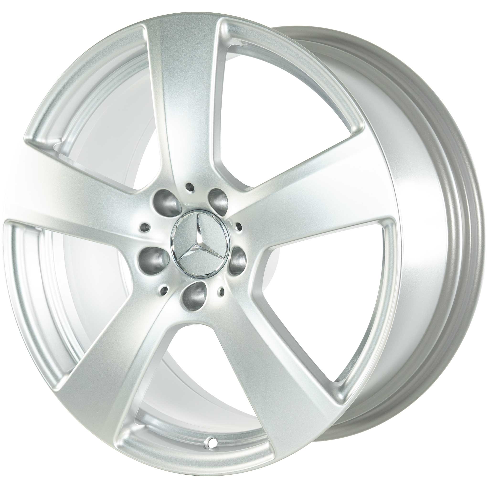 Mercedes 5 Spoke [212-18] Titanium Silver Alloy Wheel Product Image #2