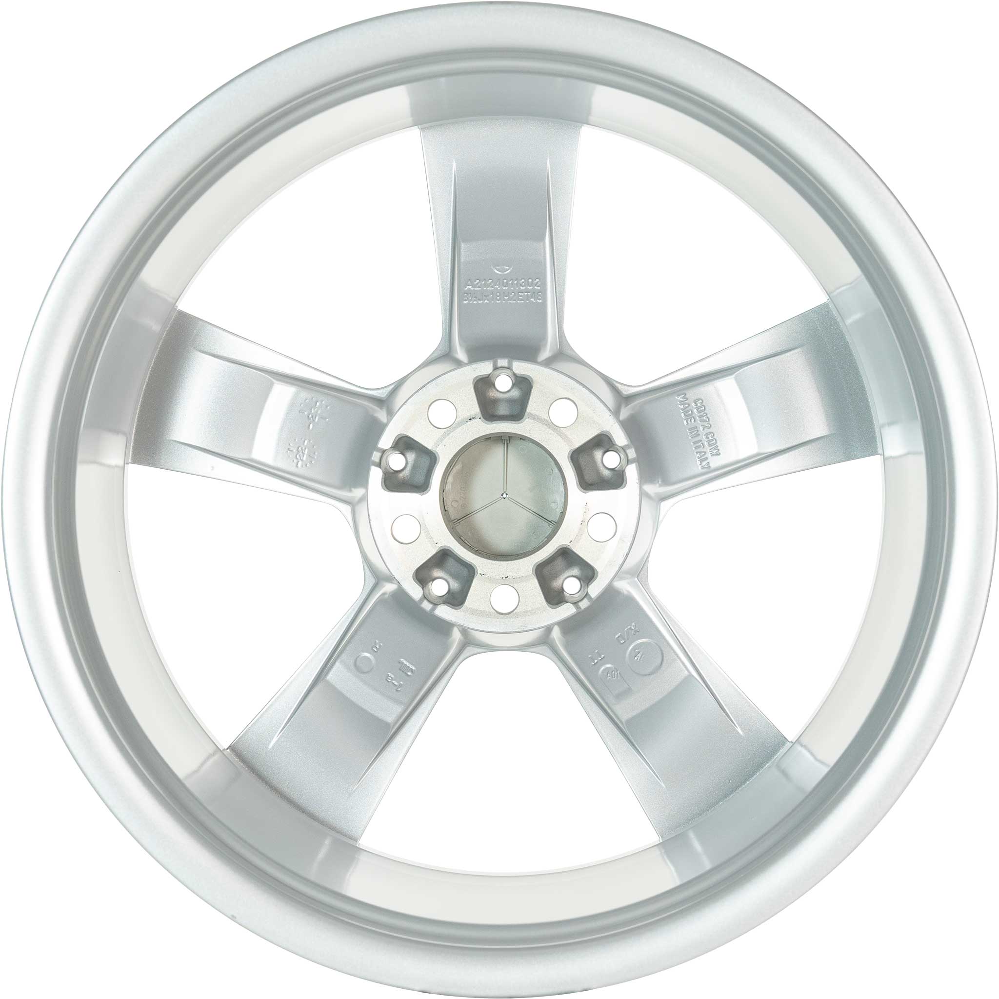 Mercedes 5 Spoke [212-18] Titanium Silver Alloy Wheel Product Image #3