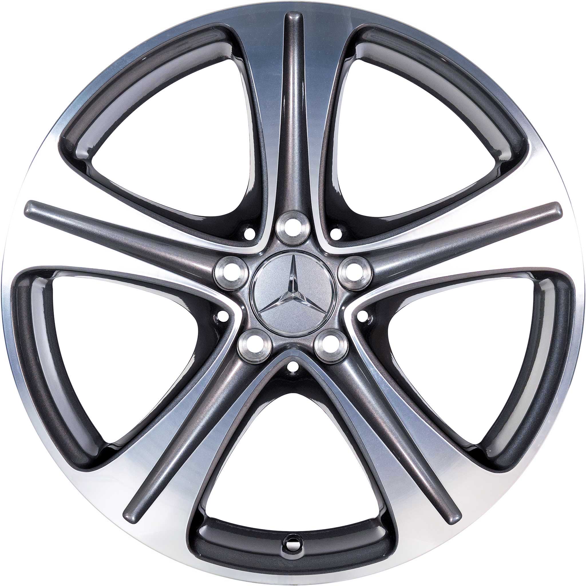 Mercedes 5 Spoke [213-17] Tremolite Metallic with High Sheen Alloy Wheel Product Image #1