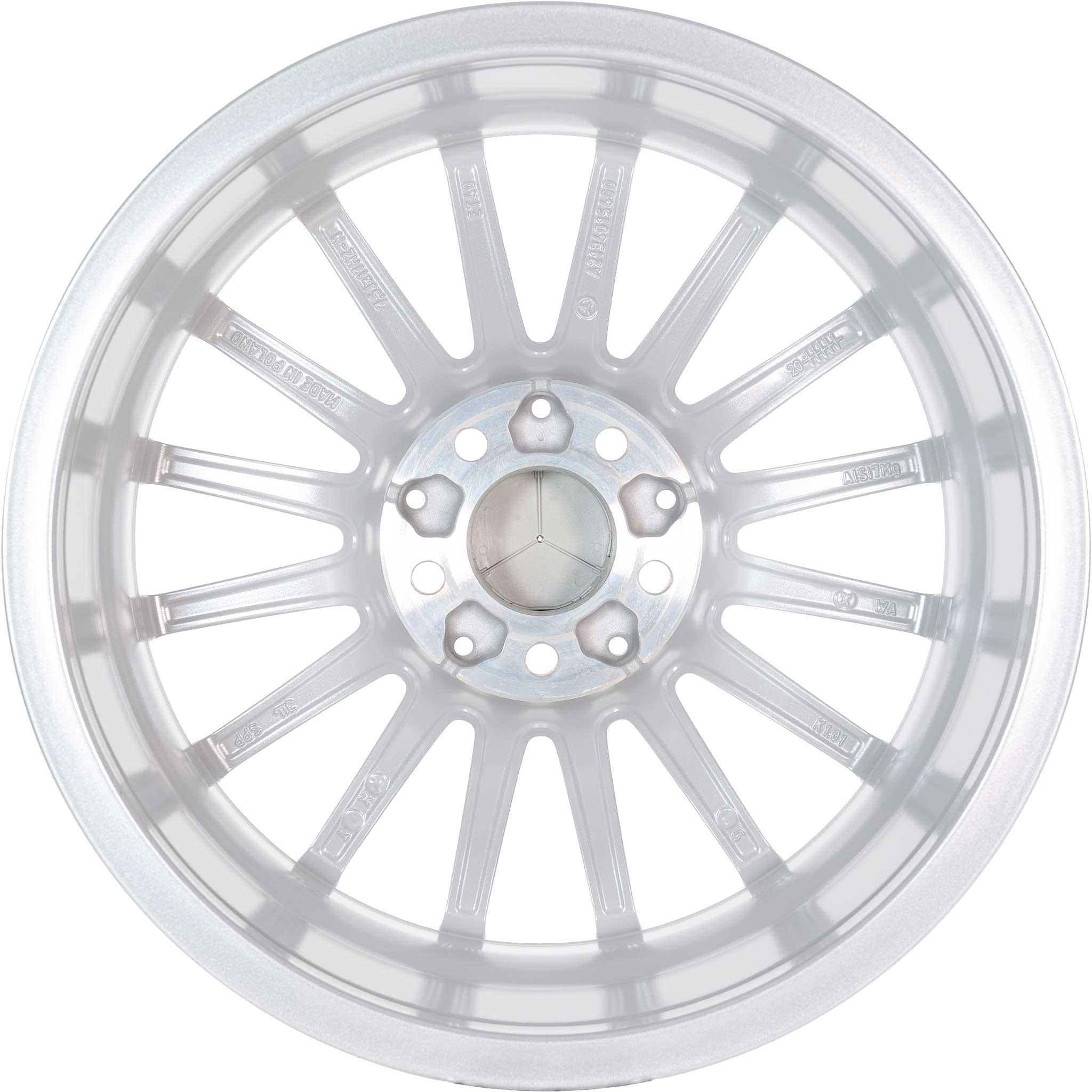 Mercedes Multispoke [213-17] Vanadium Silver Alloy Wheel Product Image #3