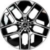 Mercedes 5 Y Spoke [214-18] Gloss Back with High Sheen Wheel Img 1