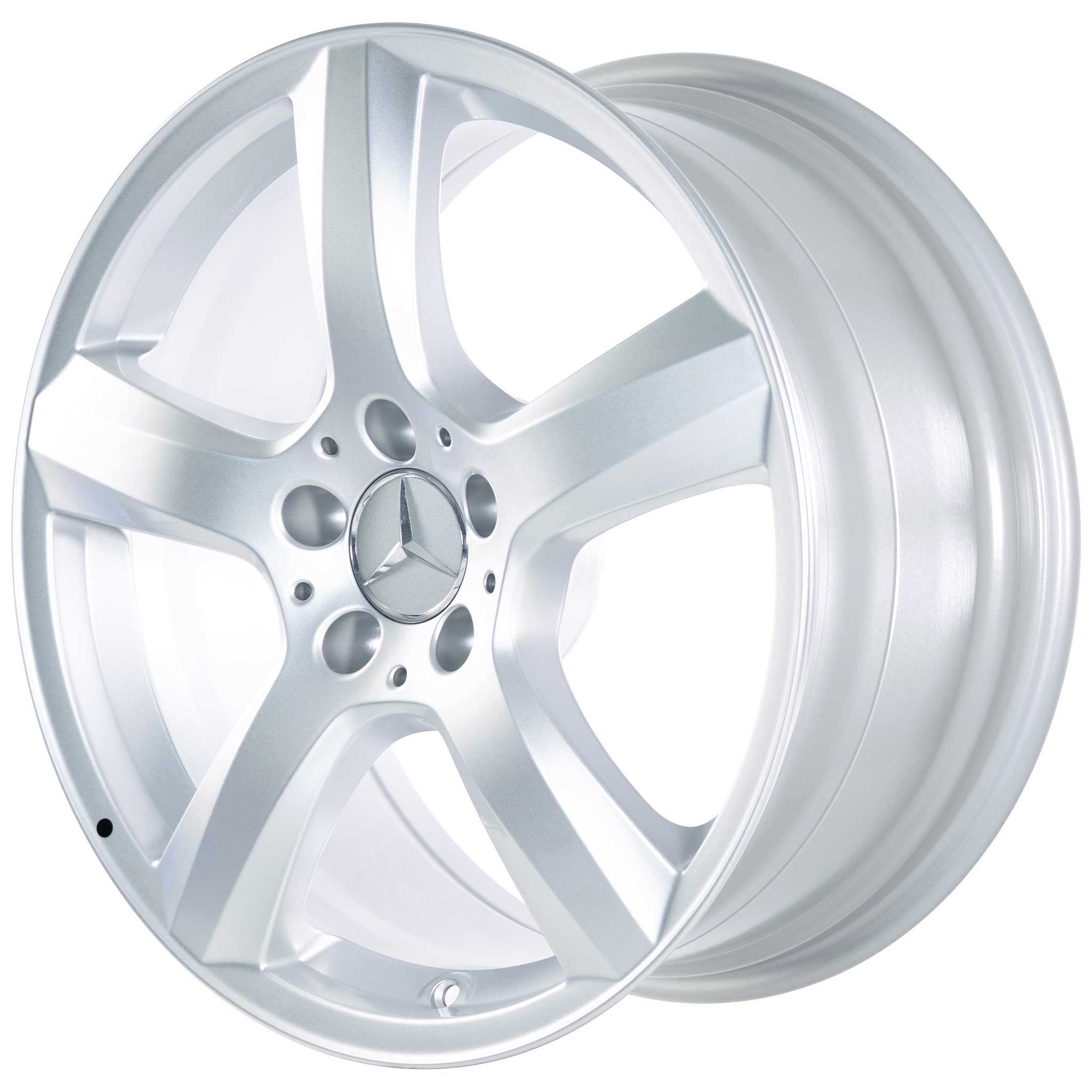 Mercedes 5 Spoke [218-18] Titanium Silver Alloy Wheel Product Image #2
