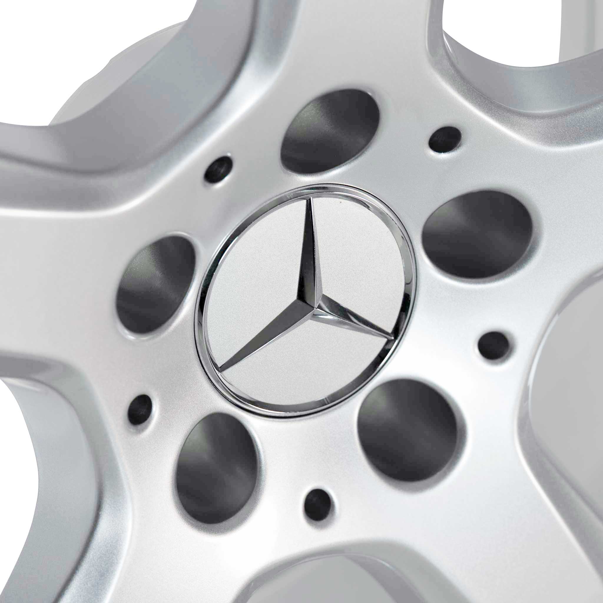 Mercedes 5 Spoke [218-18] Titanium Silver Alloy Wheel Product Image #4