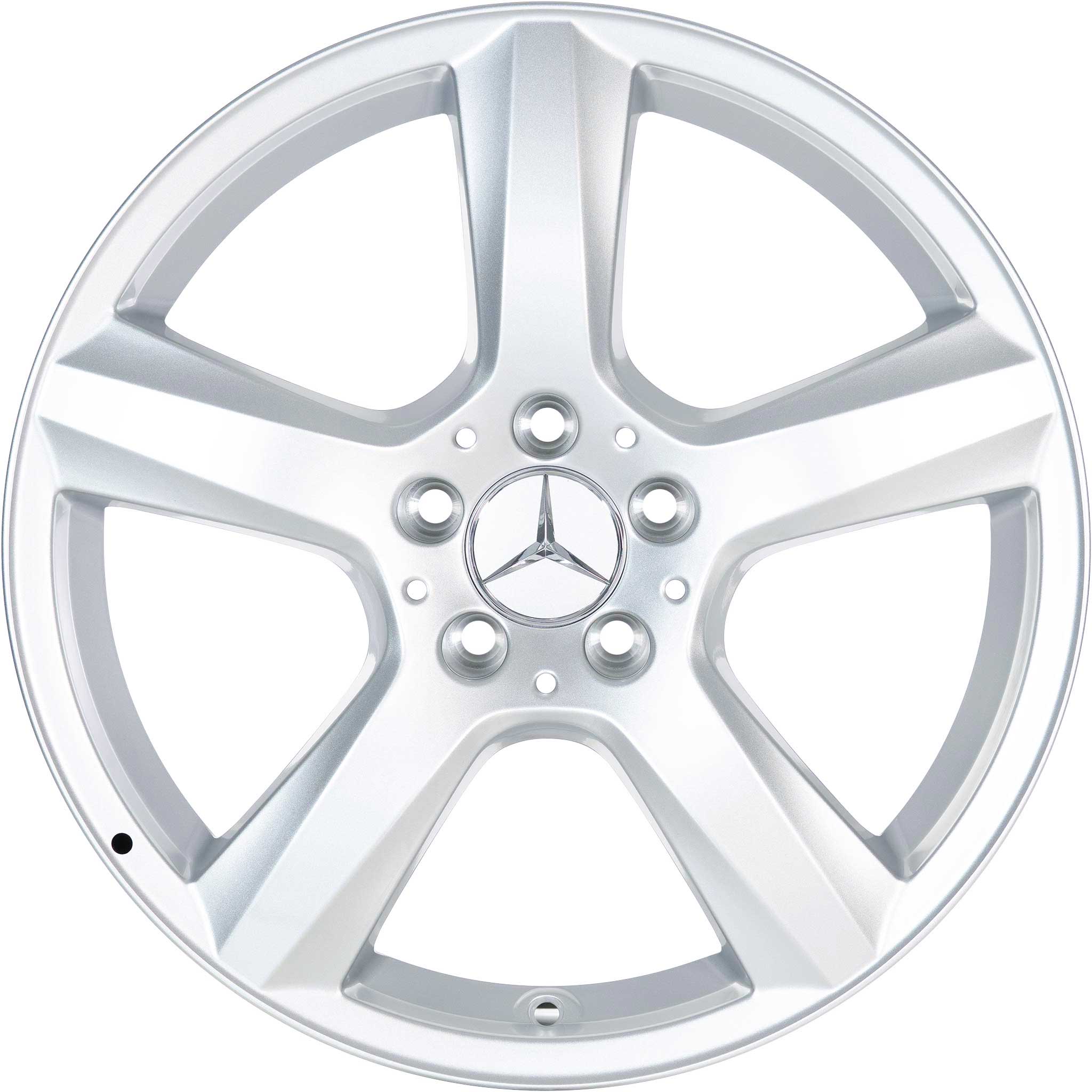 Mercedes 5 Spoke [218-18] Titanium Silver Alloy Wheel Product Image #1