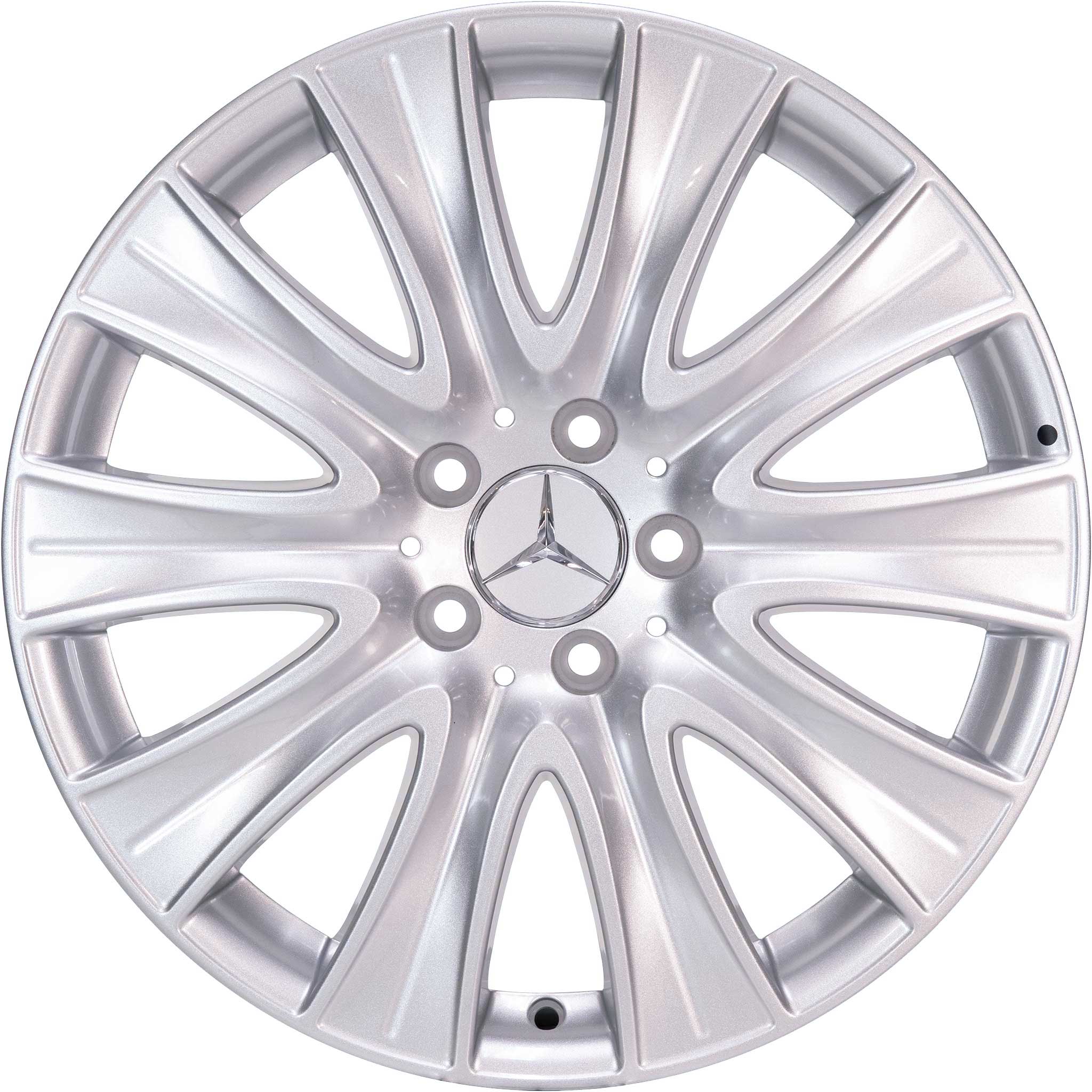 Mercedes 10 Spoke [222-18] Vanadium Silver Alloy Wheel Product Image #1