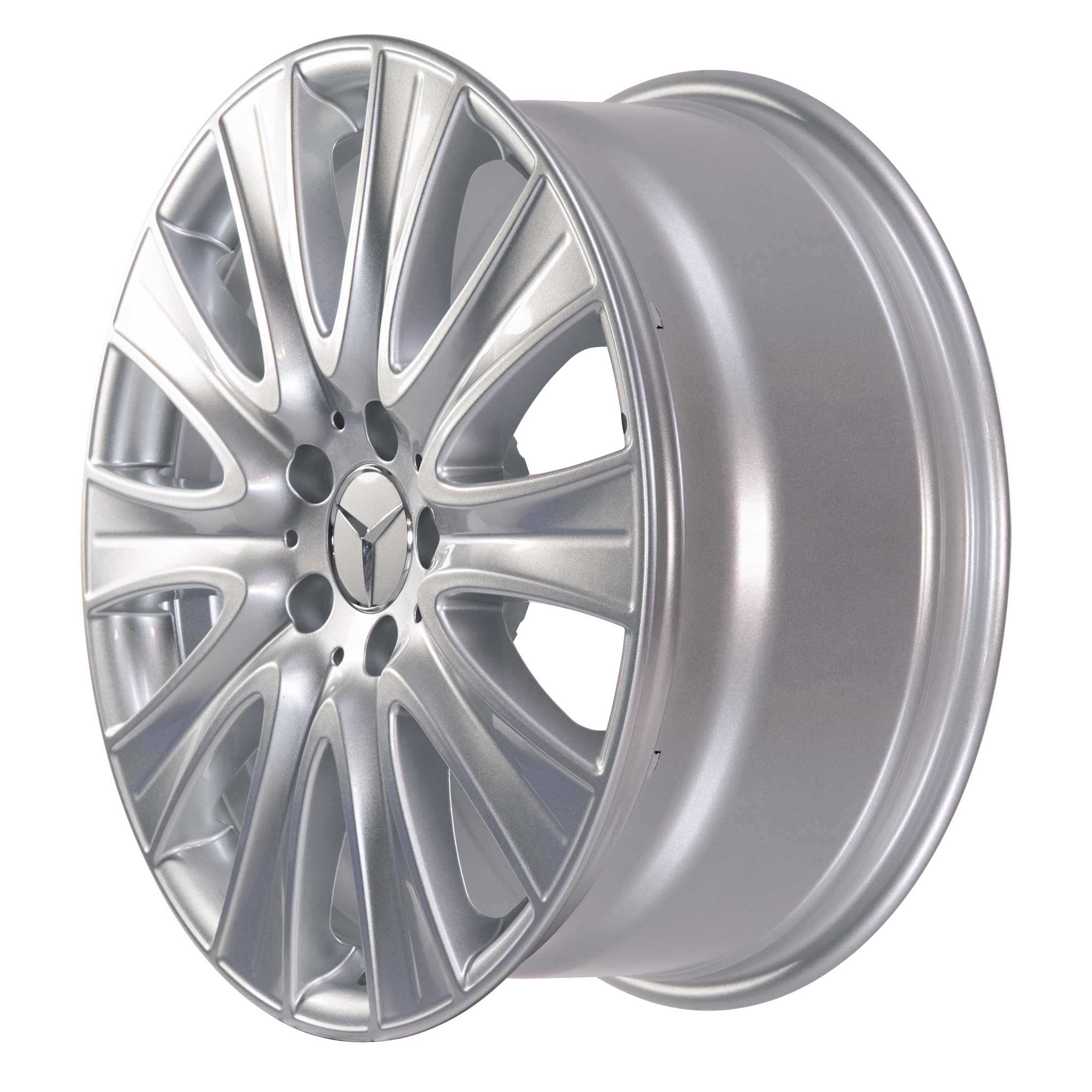 Mercedes 10 Spoke [222-18] Vanadium Silver Alloy Wheel Product Image #2
