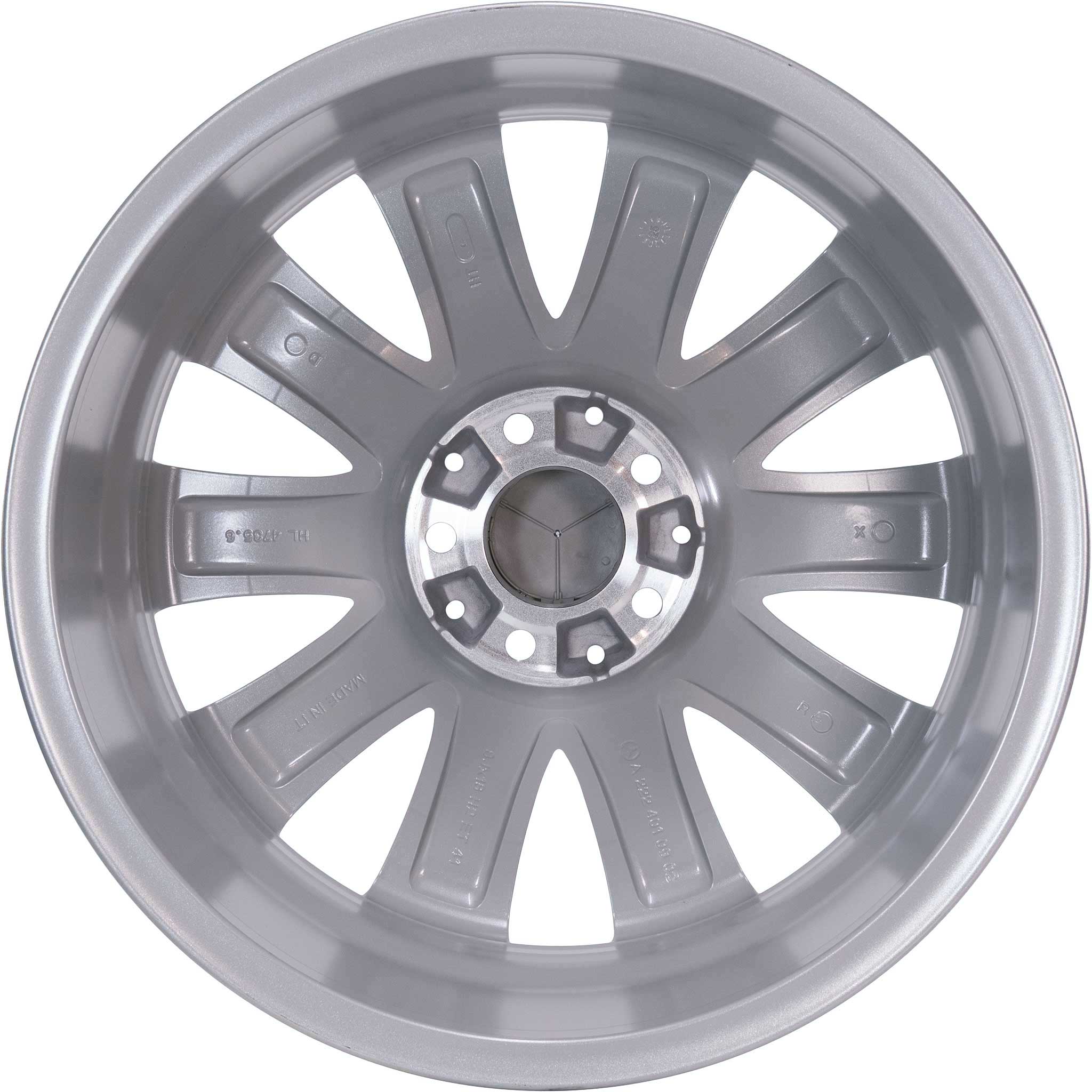 Mercedes 10 Spoke [222-18] Vanadium Silver Alloy Wheel Product Image #3