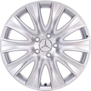 18" Mercedes 10 Spoke [222-18] Vanadium Silver alloy wheel
