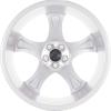 Mercedes 5 Spoke [222-20] Vanadium Silver Wheel Img 3