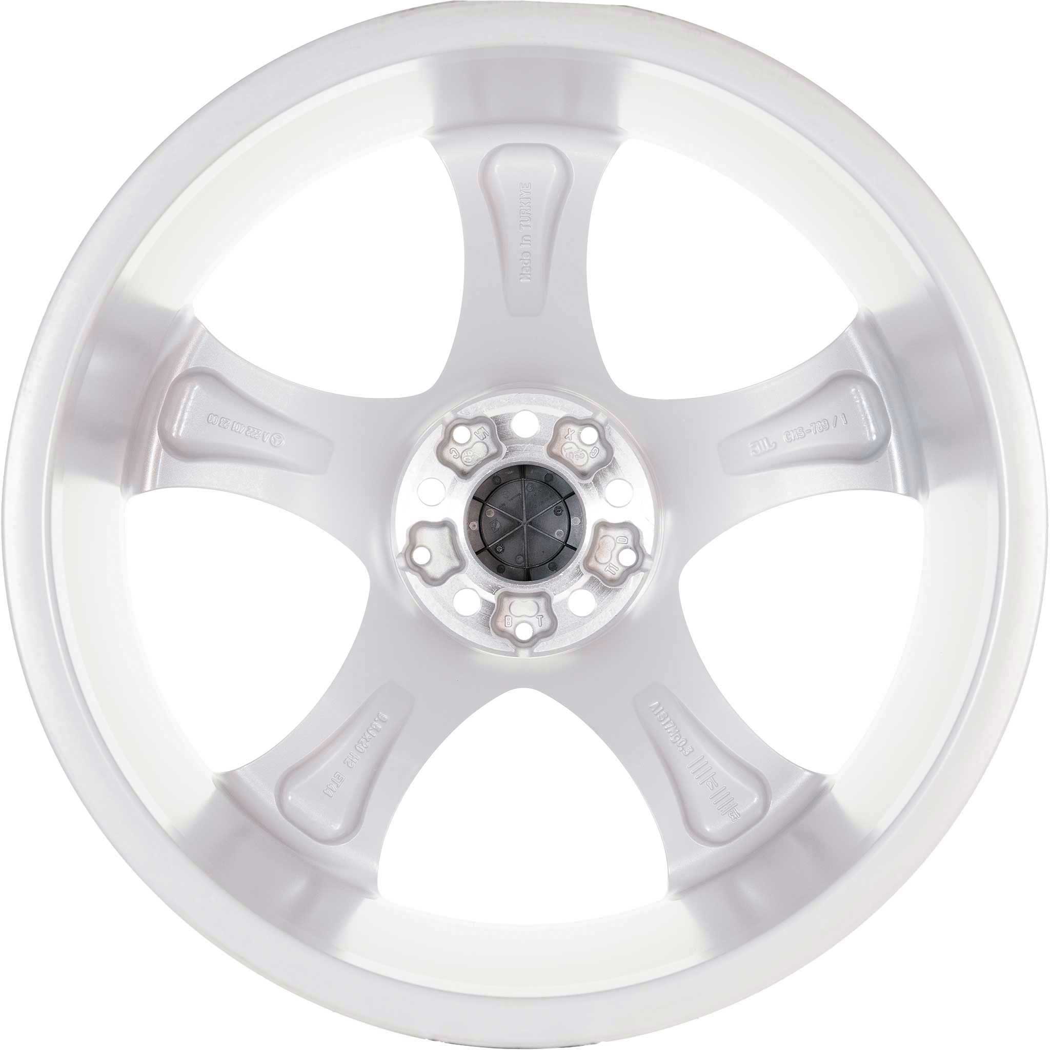 Mercedes 5 Spoke [222-20] Vanadium Silver Alloy Wheel Product Image #3