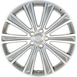 Mercedes 10 Spoke [222-20] Palladium Silver with High Sheen Alloy Wheel for Mercedes S-Class A217 - Sizes 20in