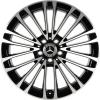 Mercedes 10 Double Spoke [223-19] Gloss Back with High Sheen Wheel Img 1