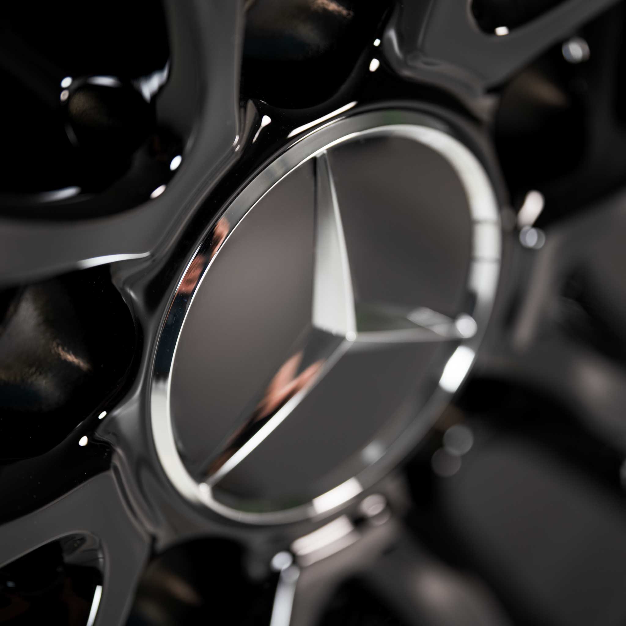 Mercedes 5 Twin Spoke [246-18] Gloss Black with High Sheen Rim Edge Alloy Wheel Product Image #4