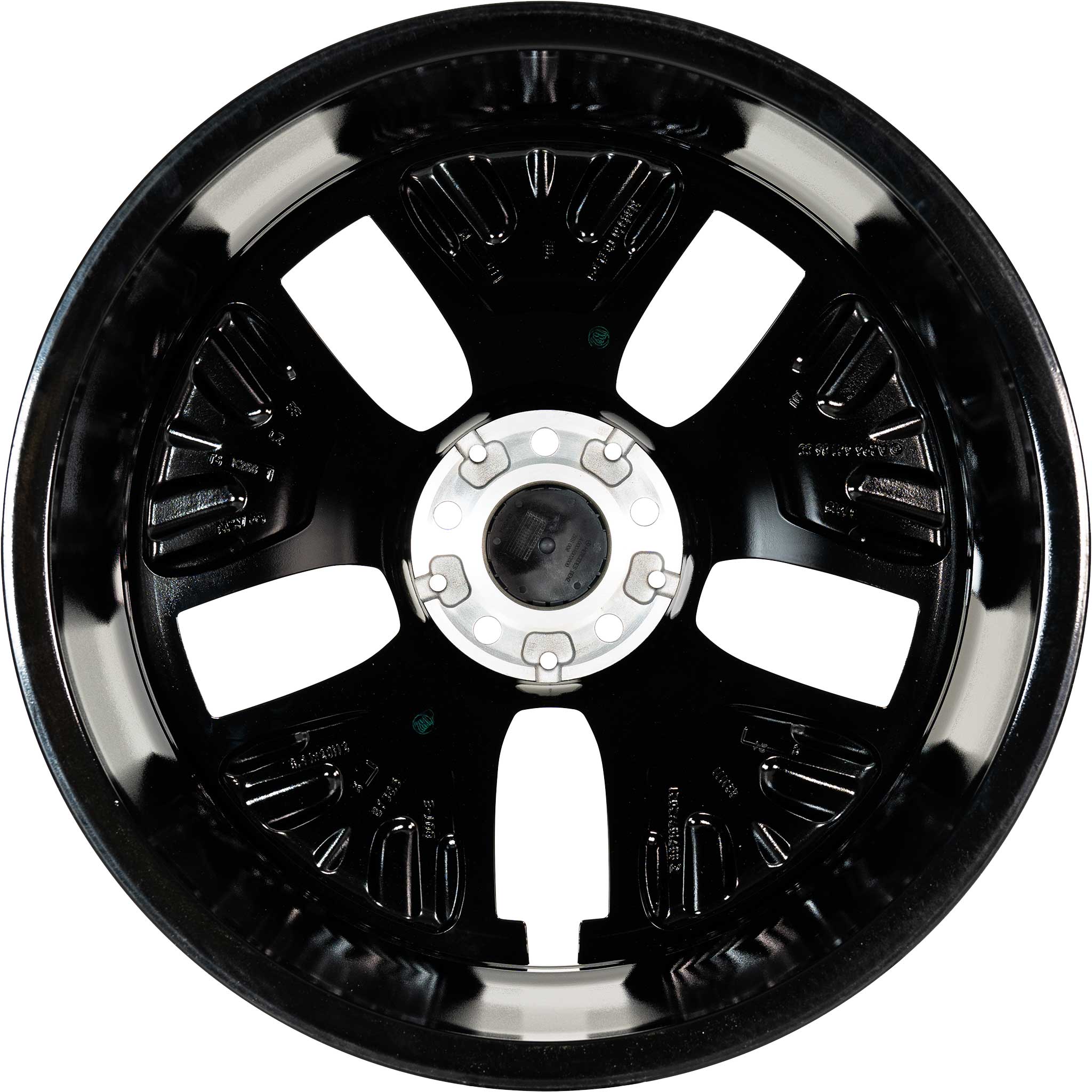 Mercedes 5 Spoke [294-20] Black and Black Detail with High Sheen Alloy Wheel Product Image #3