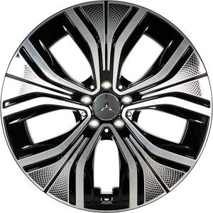 Mercedes 5 Spoke [294-20] Black and Black Detail with High Sheen Alloy Wheel for Mercedes EQE X294 - Sizes 20in