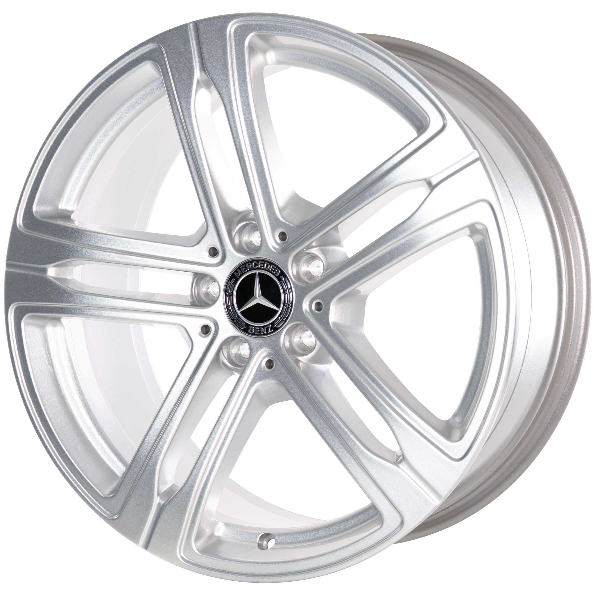 Mercedes 5 Spoke [294-19] Vanadium Silver Alloy Wheel Product Image #2