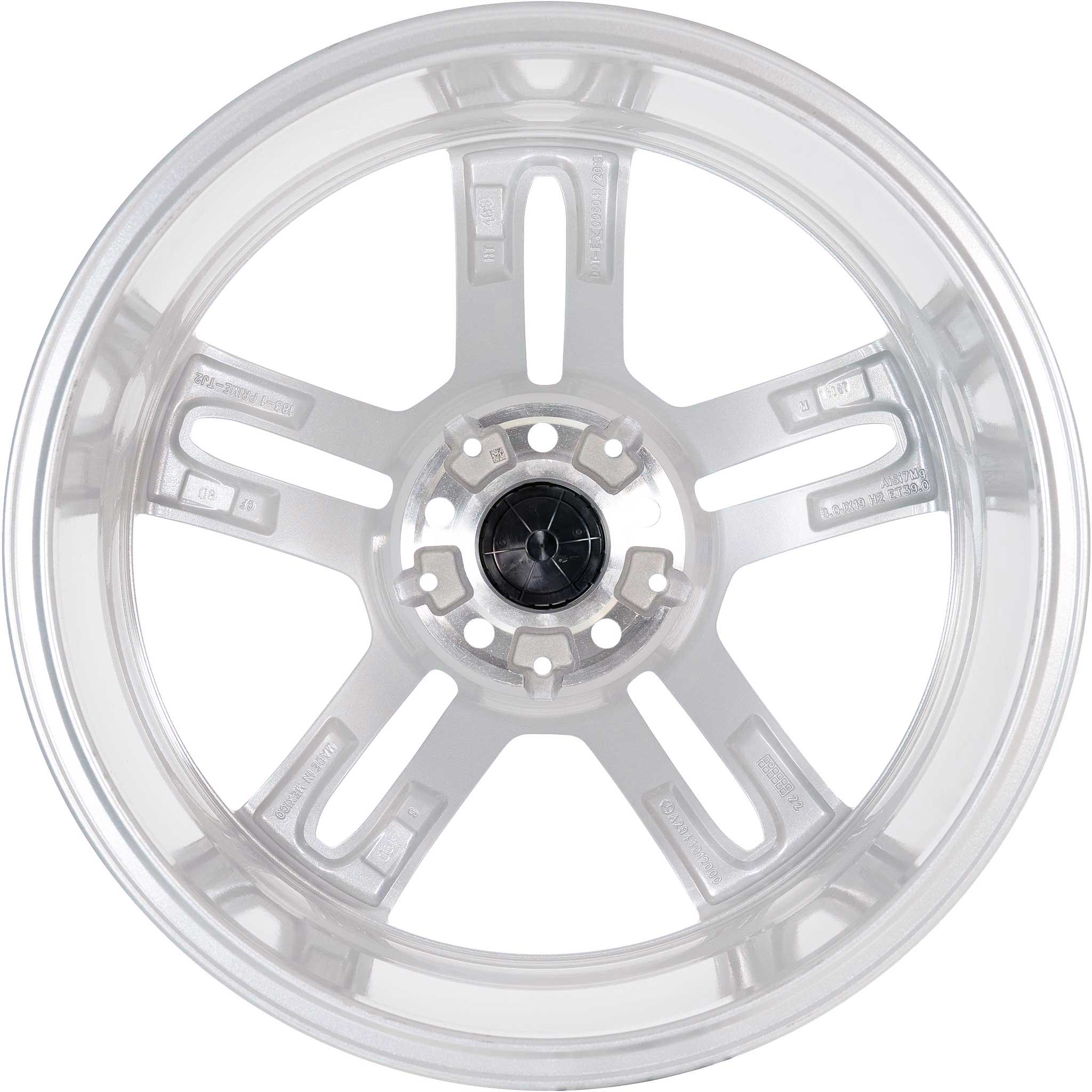 Mercedes 5 Spoke [294-19] Vanadium Silver Alloy Wheel Product Image #3