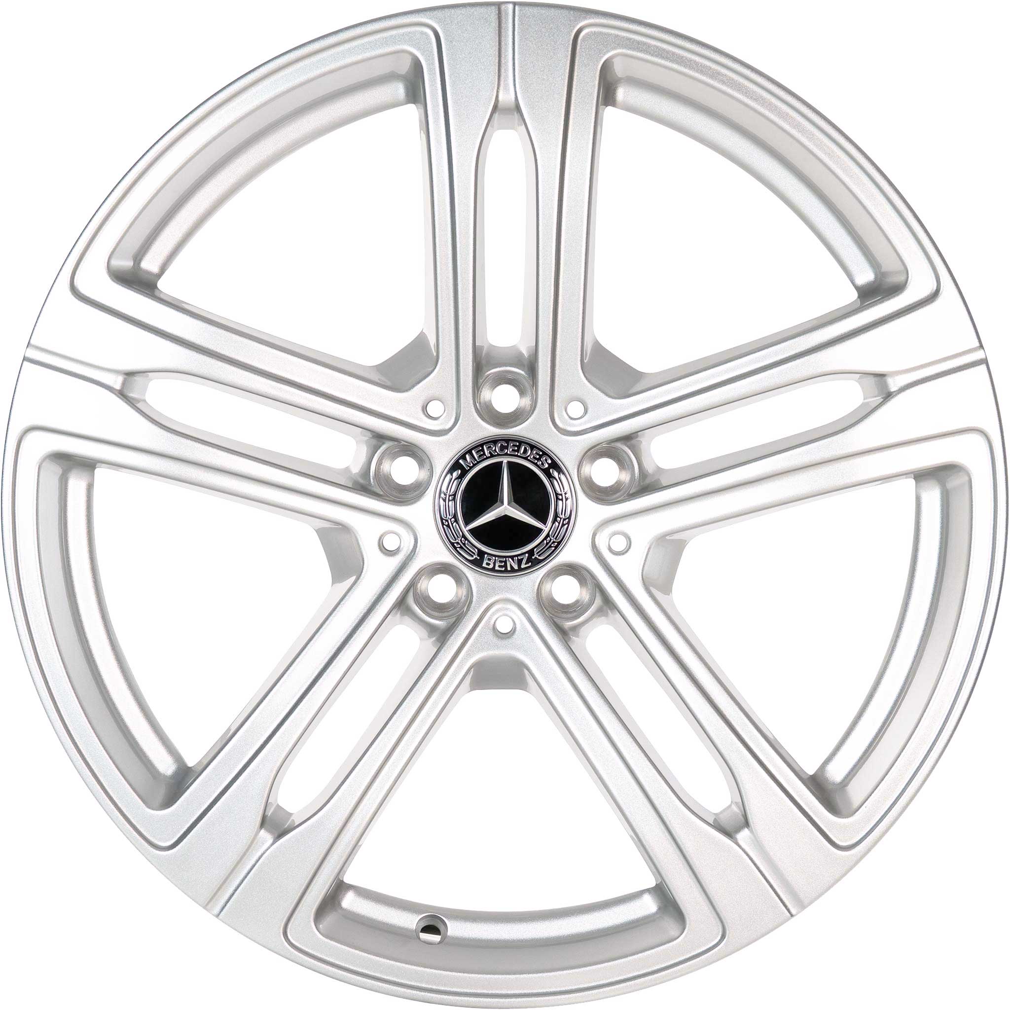 Mercedes 5 Spoke [294-19] Vanadium Silver Alloy Wheel Product Image #1
