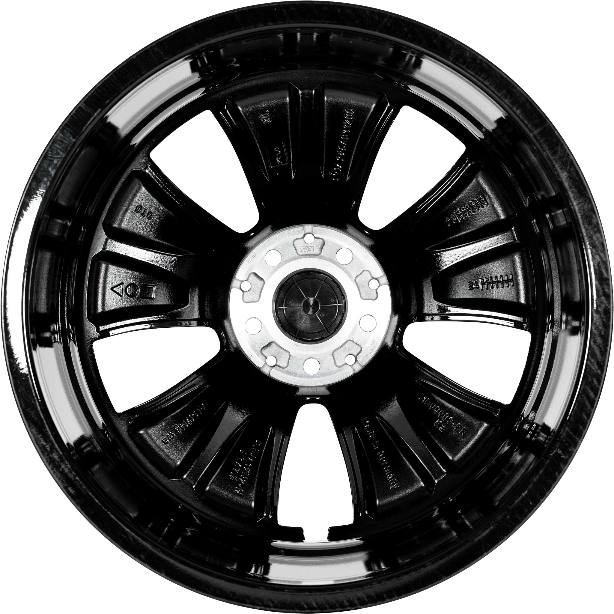 Mercedes 5 Spoke [295-19] Gloss Back with High Sheen Alloy Wheel Product Image #3