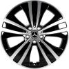 Mercedes 5 Spoke [295-19] Gloss Back with High Sheen Wheel Img 1