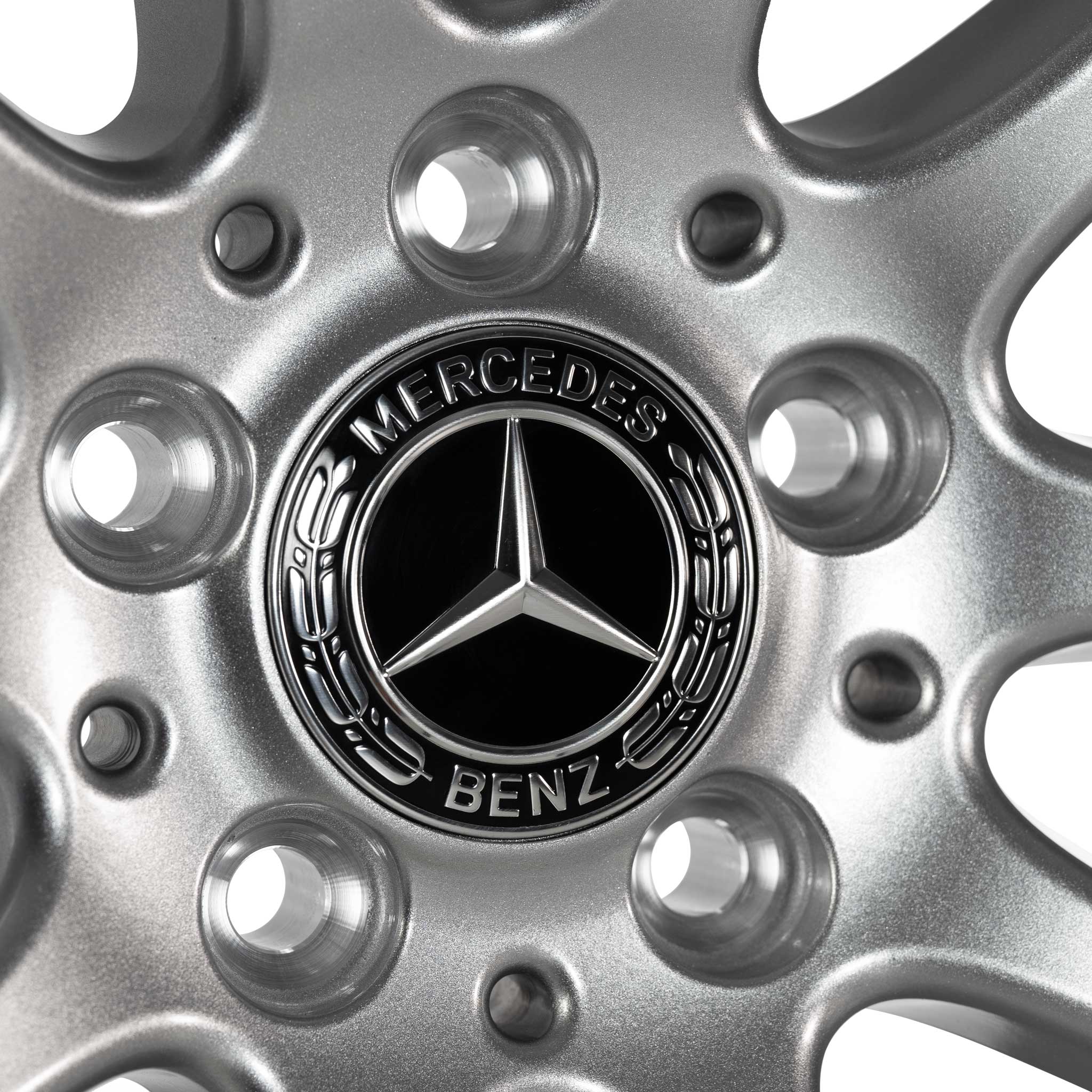 Mercedes 5 Double Spoke [295-19] Vanadium Silver Alloy Wheel Product Image #4