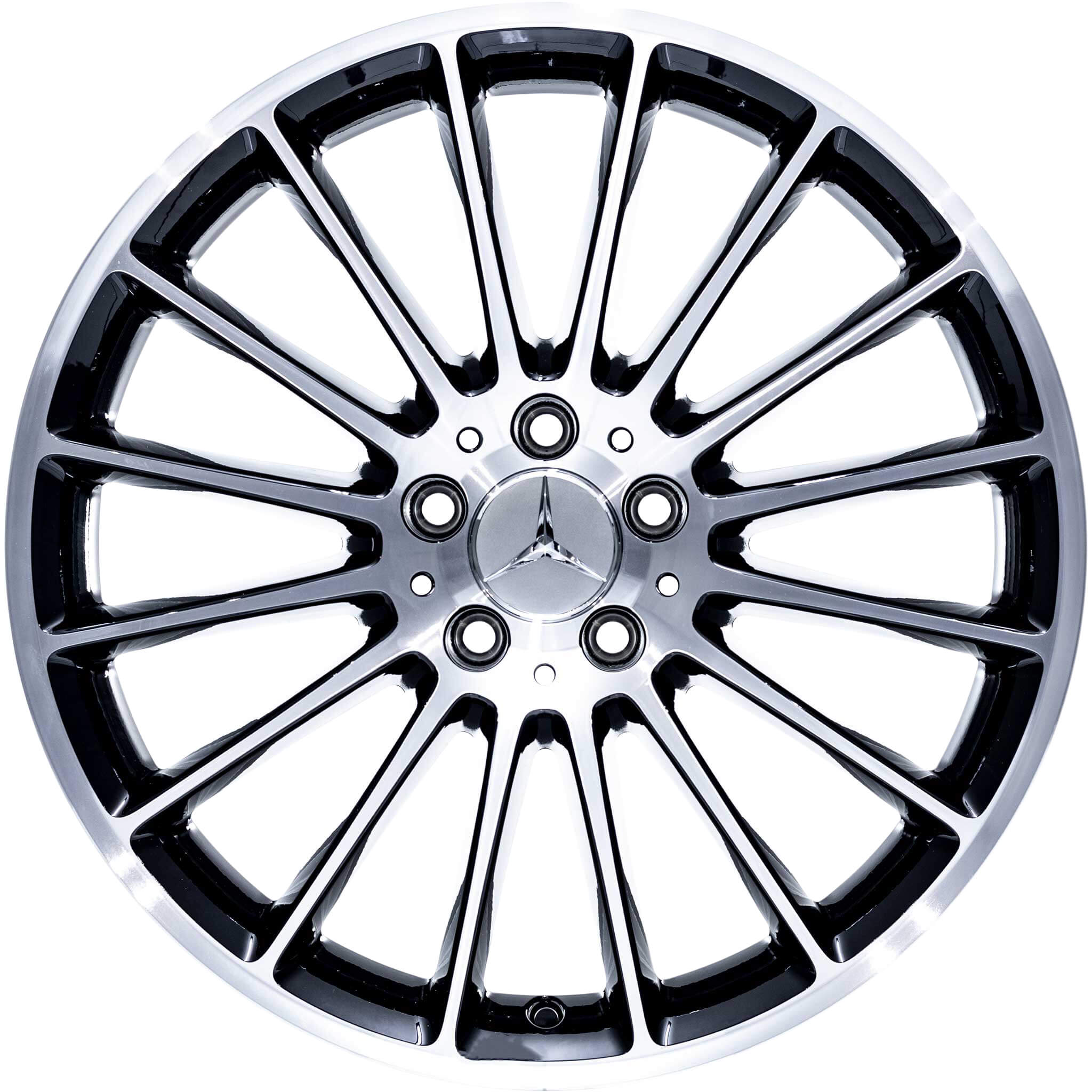 Mercedes 16 spoke [447-19] Gloss Back with High Sheen Alloy Wheel Product Image #1