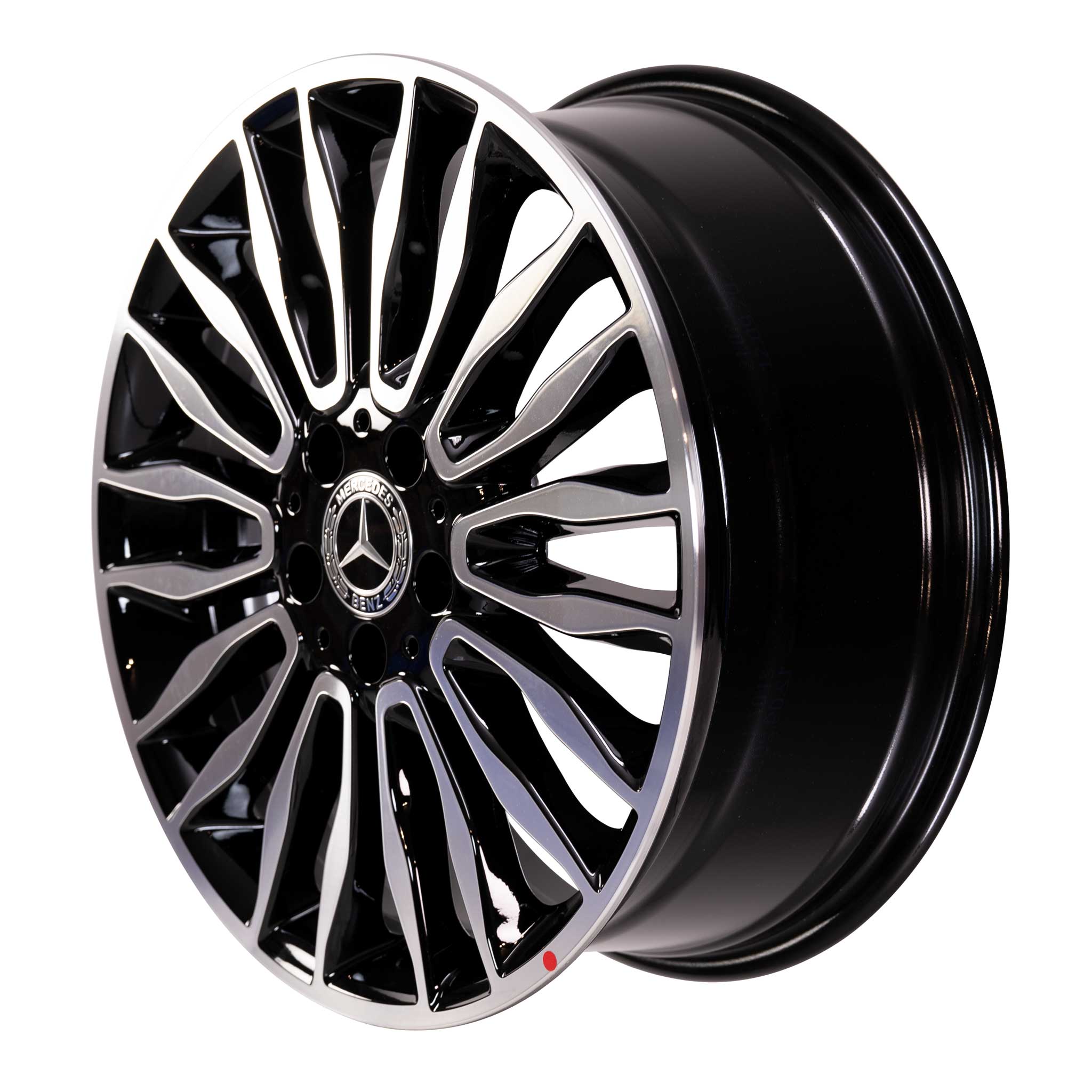 Mercedes 10 Double Spoke [447-18] Gloss Back with High Sheen Alloy Wheel Product Image #2