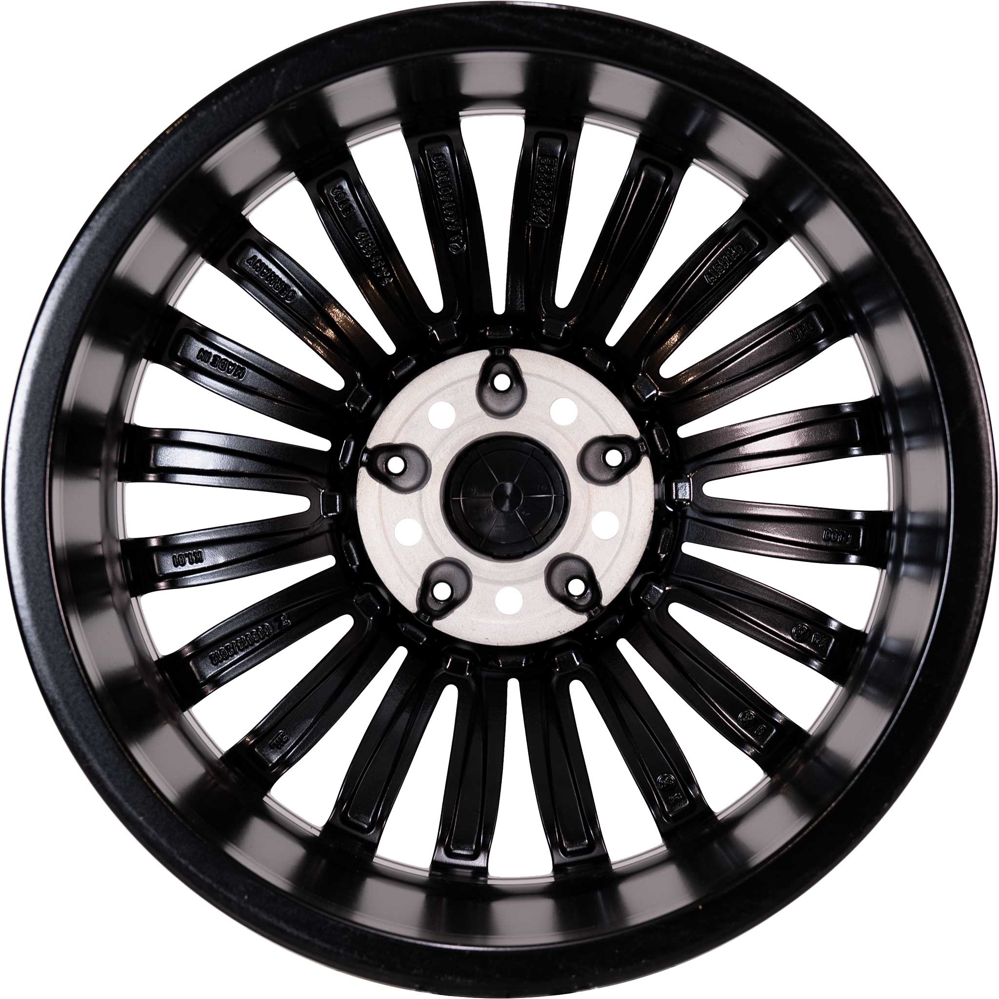 Mercedes 10 Double Spoke [447-18] Gloss Back with High Sheen Alloy Wheel Product Image #3